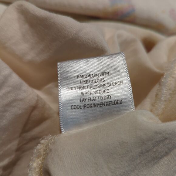 ModCloth Keeping On Piñata Cutout Dress Womens XL Cream Linen Blend Novelty - Picture 12 of 12